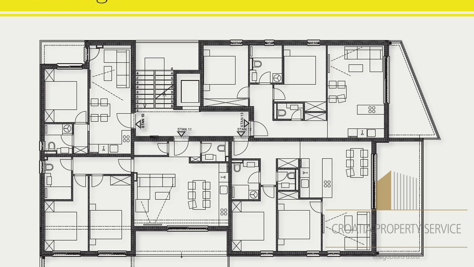 Apartment in a luxurious new building with a view of the sea on the island of Čiovo!