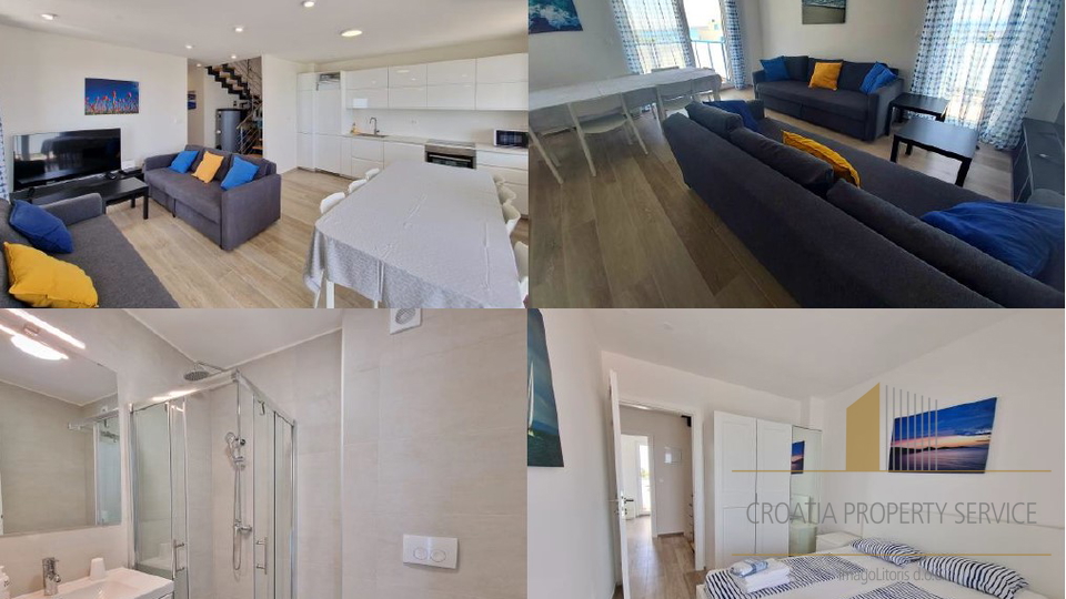 Luxury villa with a roof terrace and a beautiful view 100 m from the sea - Privlaka, Zadar!
