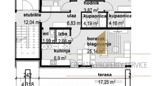 Appartamento, 190 m2, Vendita, Privlaka
