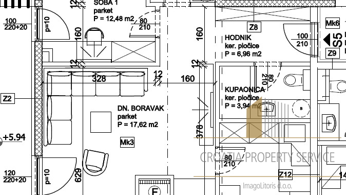 Роскошный пентхаус с террасой на крыше и бассейном на острове Чиово!
