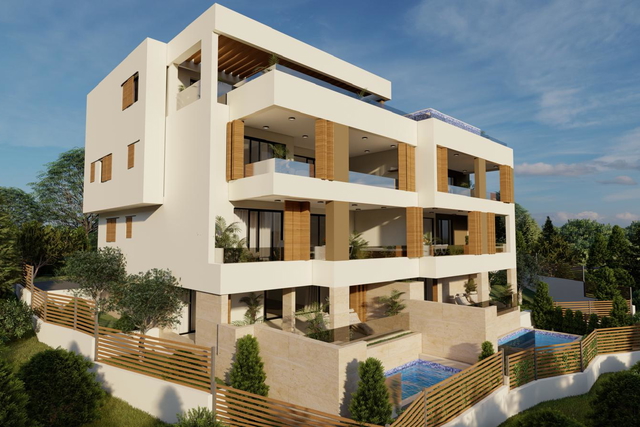 Luxury three-bedroom apartment with pool and garden – Primošten!