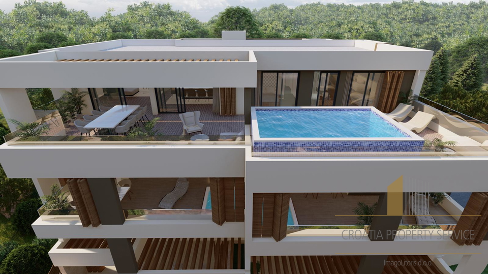Luksuzni penthouse s panoramskim pogledom na more – Primošten!
