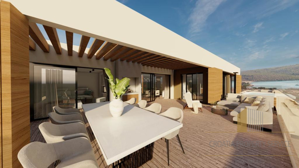 A wonderful apartment with an elegant garden and swimming pool 350 m from the sea - Primošten!