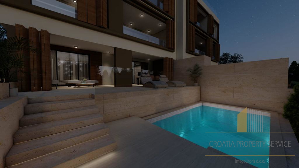 A wonderful apartment with an elegant garden and swimming pool 350 m from the sea - Primošten!