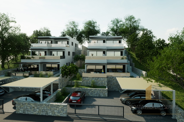 Luxury penthouse  in a new building, first row by the beach in the vicinity of Šibenik!
