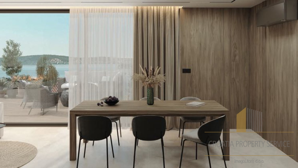 Zweistöckiges Penthouse mit Meerblick in Rogoznica!