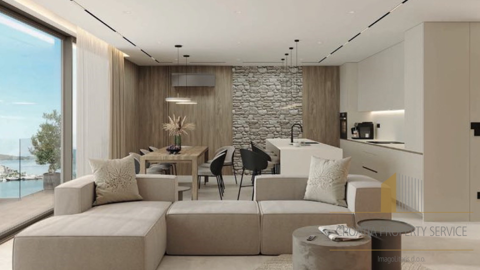 Zweistöckiges Penthouse mit Meerblick in Rogoznica!