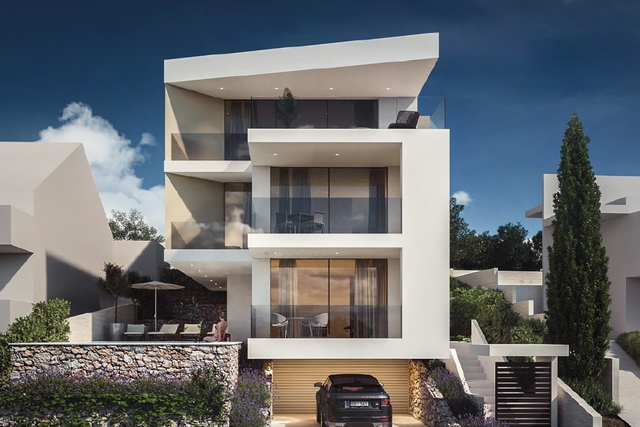 Moderna oblikovalska vila le 100 metrov od morja v okolici Rogoznice!