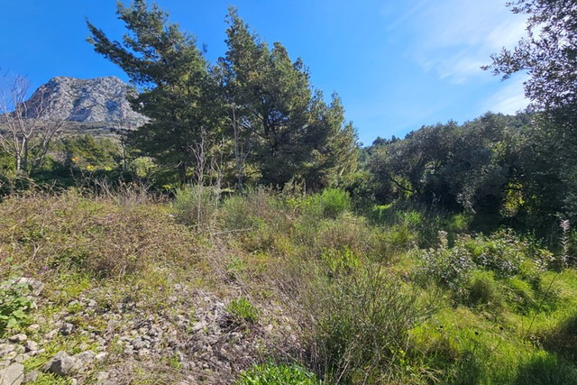 Gradbeno zemljišče v drugem vrsti ob plaži na čudoviti Makarski rivieri!