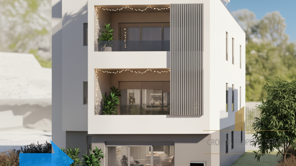 Wunderschöne Wohnung mit Garten in einem modernen Neubau - Kaštel Stari!