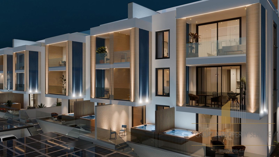 Penthouse with a rooftop terrace and sea view in an exclusive apartment complex on Čiovo!