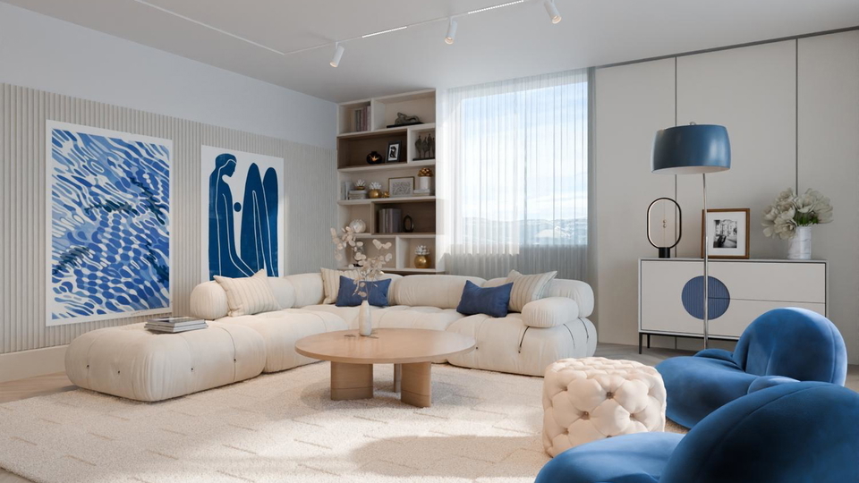 Penthouse with a rooftop terrace and sea view in an exclusive apartment complex on &Ccaron;iovo&excl;