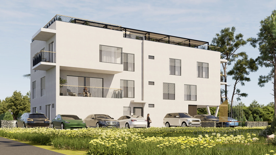 Luxury apartment in a modern new building 160 m from the sea – Privlaka!