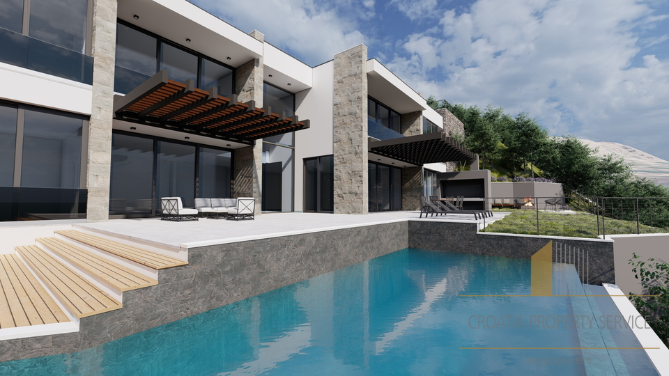 Eine einzigartige Villa in exklusiver Lage, erste Reihe zum Strand – Omiška Riviera! Exklusiver Verkauf!