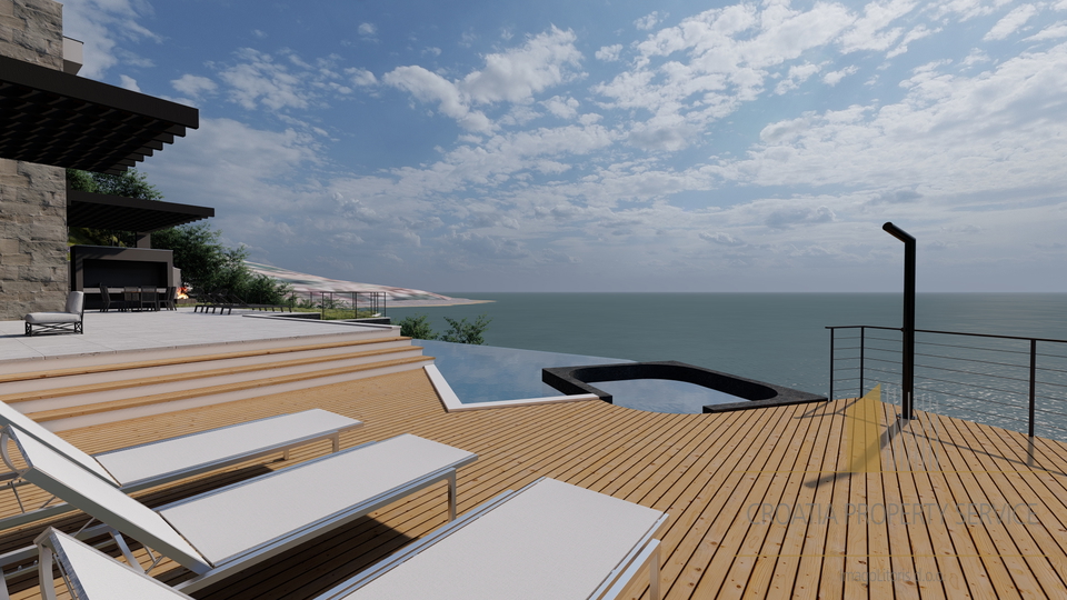 Eine einzigartige Villa in exklusiver Lage, erste Reihe zum Strand – Omiška Riviera! Exklusiver Verkauf!