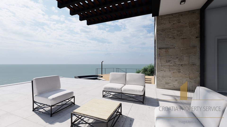 Eine einzigartige Villa in exklusiver Lage, erste Reihe zum Strand – Omiška Riviera! Exklusiver Verkauf!