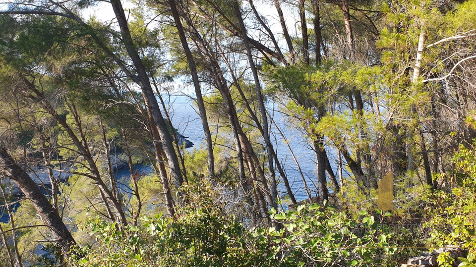 Izjemno zemljišče 1. vrsta ob morju z neskončnim potencialom – Vela Luka, Korčula!