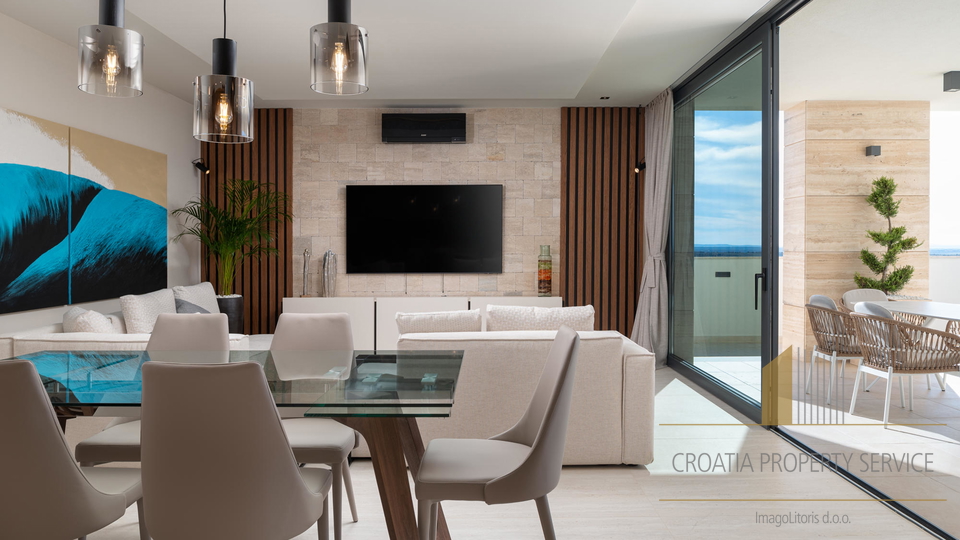 Elegante Villa mit Panoramablick auf das Meer in der Nähe von Zadar!