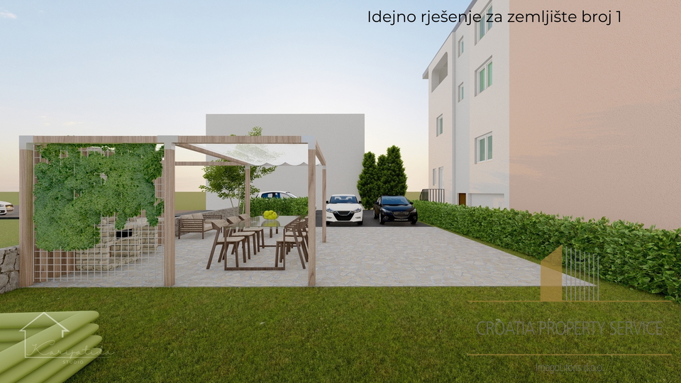 Appartamento spazioso con ampio cortile in ottima posizione a Spalato!