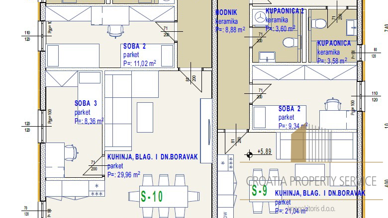 Apartment in a modern new building, 250 m from the beach - Seget Donji!
