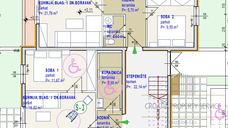 Apartment in a modern new building, 250 m from the beach - Seget Donji!