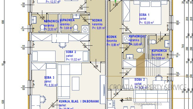 Apartment in a modern new building, 250 m from the beach - Seget Donji!