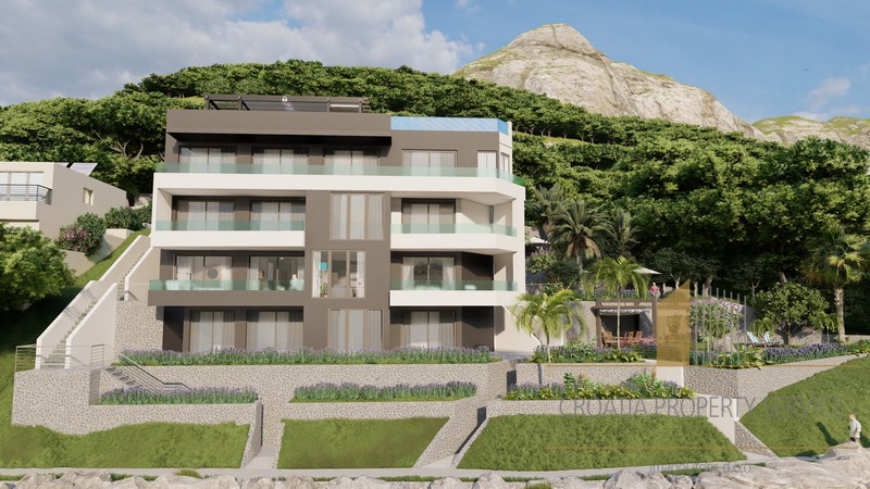 Appartamento di lusso con due camere da letto – prima fila sul mare, Riviera di Makarska!