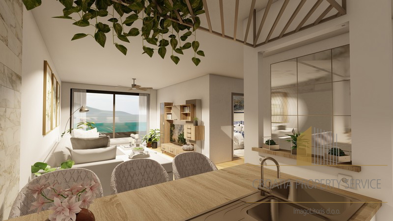 Appartamento di lusso con due camere da letto – prima fila sul mare, Riviera di Makarska!