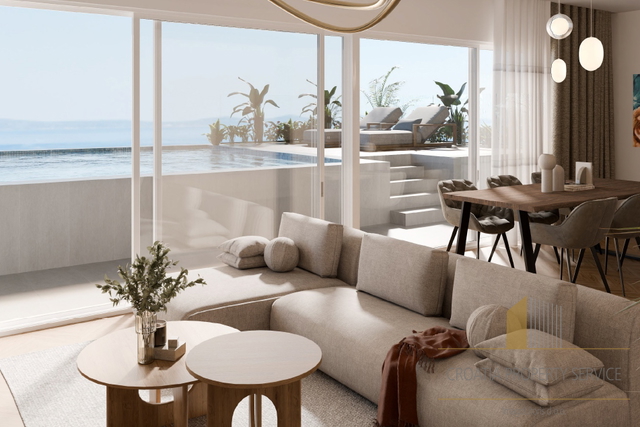 Luxuriöses Penthouse mit Meerblick in einer exklusiven Gegend, 100 m vom Strand entfernt – Split!