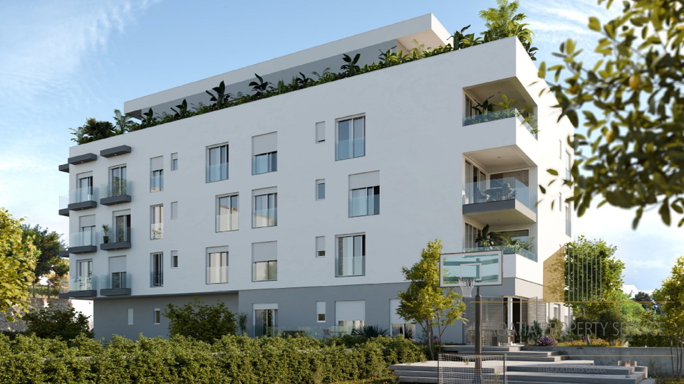 Luxuriöses Penthouse mit Meerblick in einer exklusiven Gegend, 100 m vom Strand entfernt – Split!