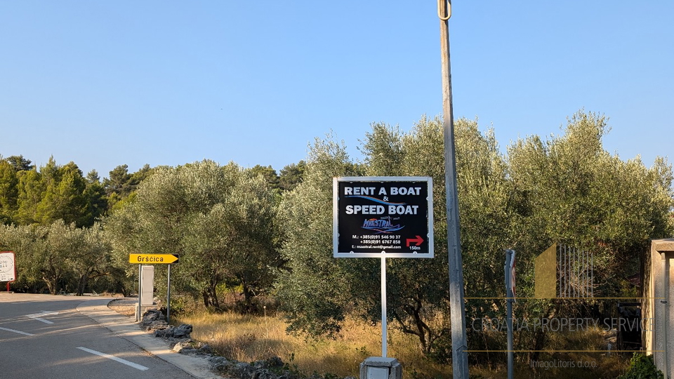 Baugrundstück 60 m zum Meer auf der Insel Korčula!