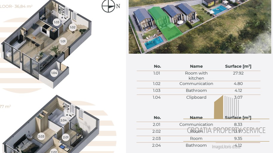 Casa, 73 m2, Vendita, Nin - Zaton