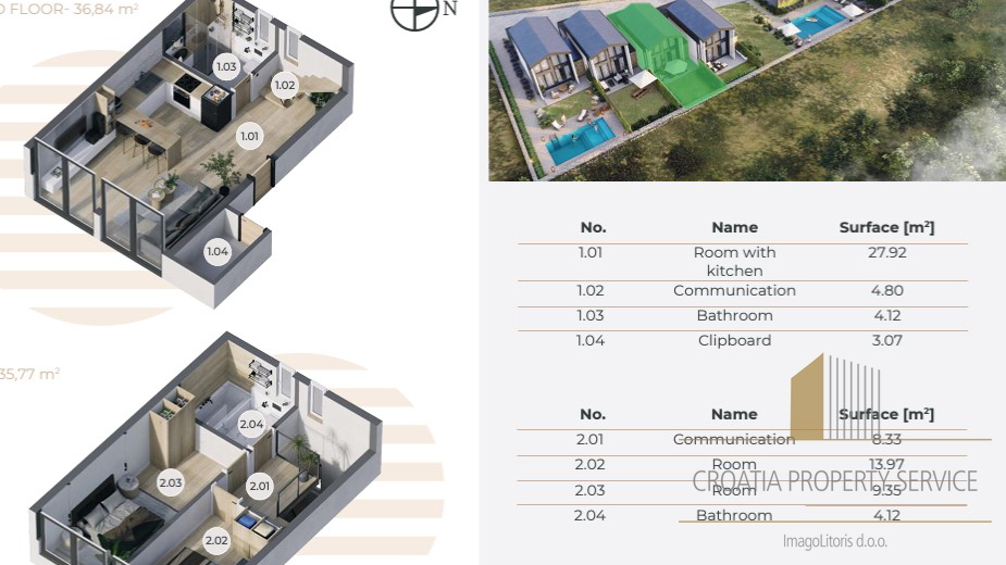 Casa, 73 m2, Vendita, Nin - Zaton