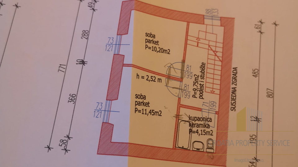 Eine wunderschöne dreistöckige Wohnung von 105 m2 im Herzen von Split – eine außergewöhnliche Investitionsmöglichkeit!