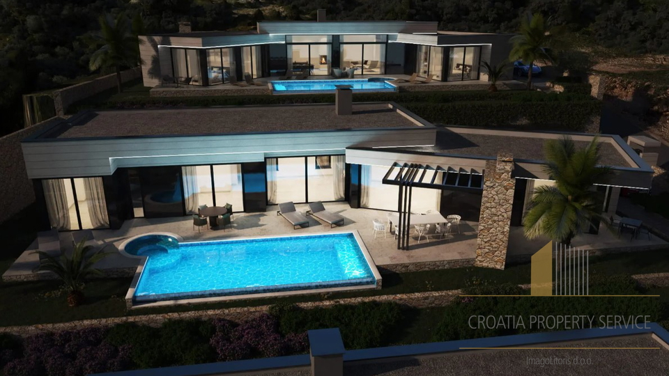 Luxury villa with panoramic sea view near Zadar!