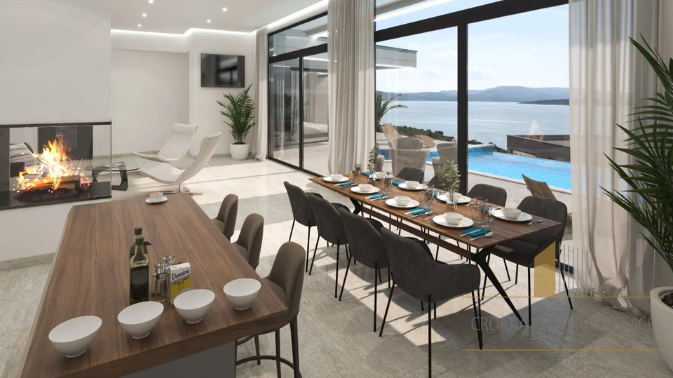 Luxury villa with panoramic sea view near Zadar!