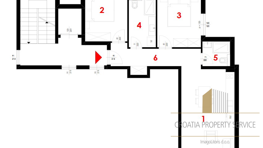 Luxury two-bedroom apartment in a new building 150 meters from the sea on the Makarska Riviera!