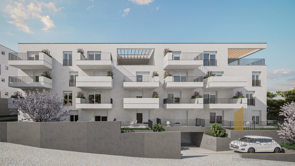 Modern stanovanje s teraso, 150 m od morja na otoku Čiovo!