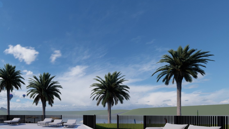 Luksuzni stan s vrtom i bazenom prvi red uz pla&zcaron;u &ndash; Seget Donji&excl;