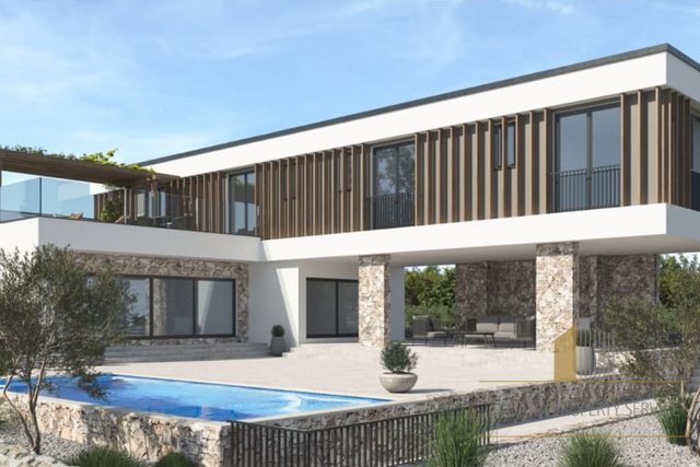 Luxury villa under construction with sea view in Primošten!