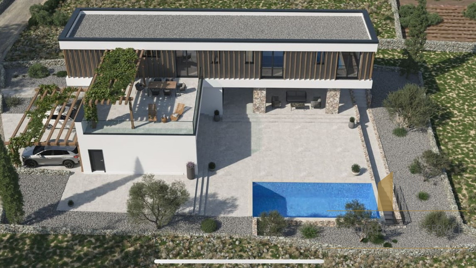 Luxury villa under construction with sea view in Primošten!