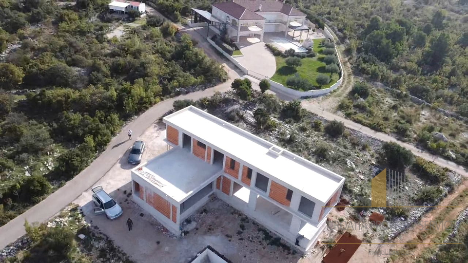 Luxury villa under construction with sea view in Primošten!