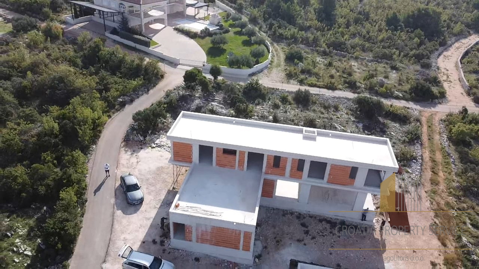 Luxury villa under construction with sea view in Primošten!