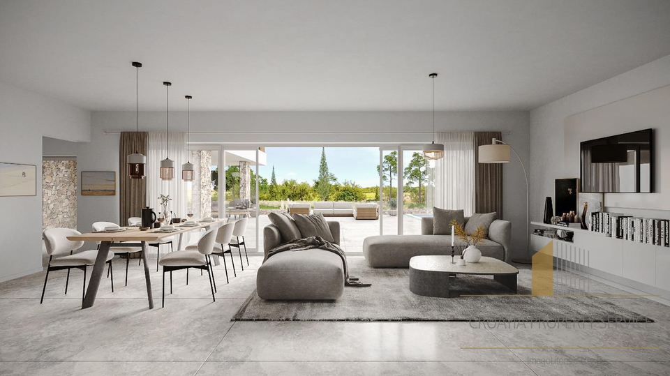 Luxury villa under construction with sea view in Primošten!
