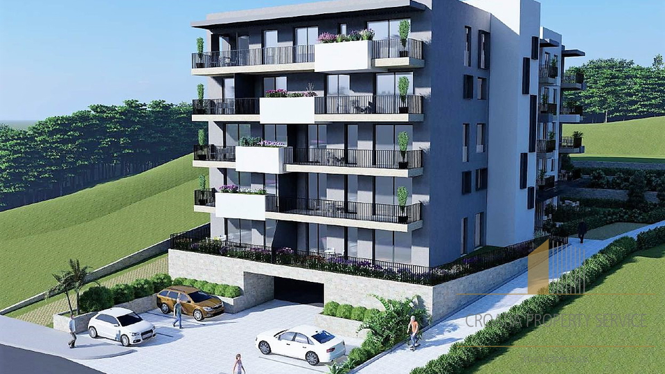 One-bedroom apartment with sea view in a new building – Makarska!