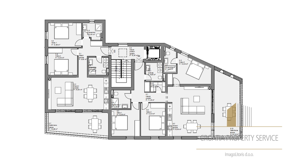 Wohnung mit Garten in einem Neubau, 400 Meter vom Meer und dem Stadtzentrum – Tribunj!