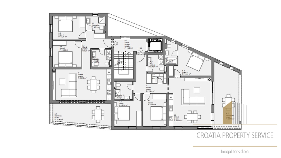 Wohnung mit Garten in einem Neubau, 400 Meter vom Meer und dem Stadtzentrum – Tribunj!