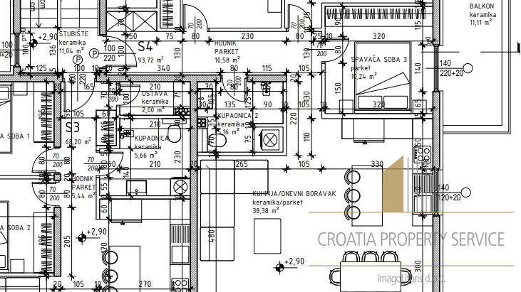 A modern apartment in a newly built building, just 300 meters from the sea on the island of Čiovo!