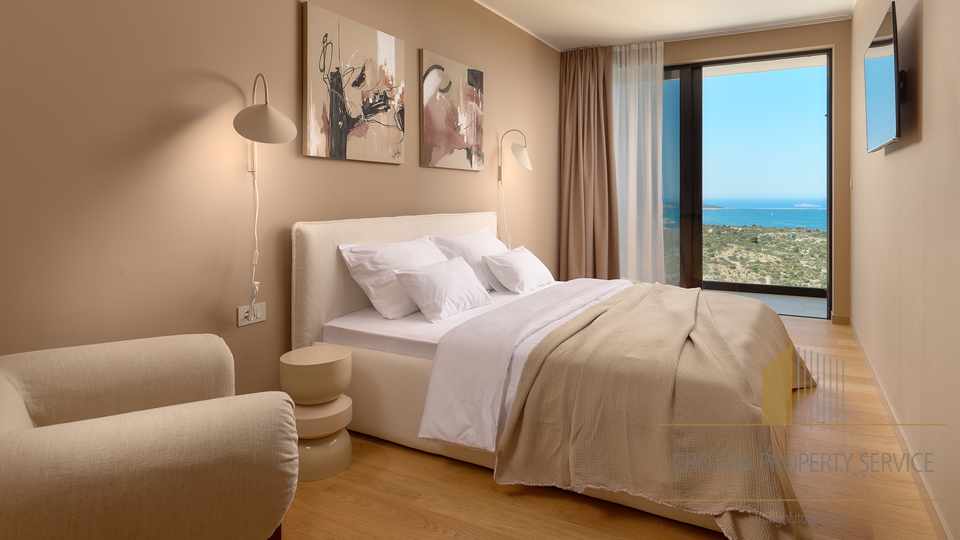 Exklusive moderne Villa mit Panoramablick auf das Meer – Primošten!