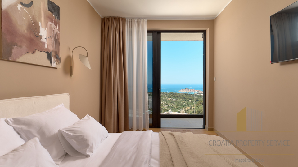 Exklusive moderne Villa mit Panoramablick auf das Meer – Primošten!